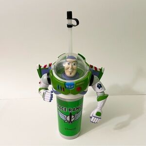 Buzz Lightyear Souvenir Cup Straw Disneyland Toy Story 2 Space Ranger